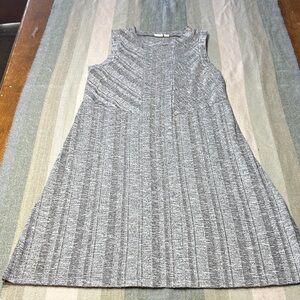GAP Sleeveless Heather Gray Midi Dress